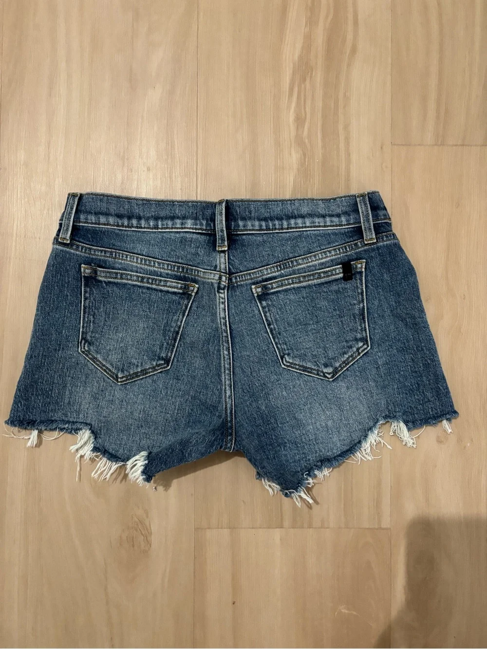 Joes Denim Maternity Shorts with Stretch Panels - Blue